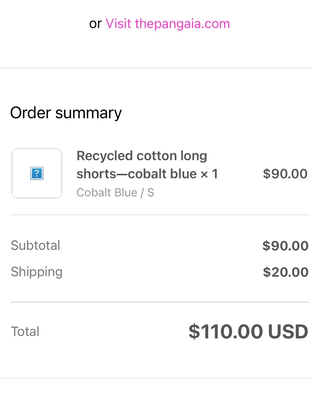 Pangaia Recycled cotton long shorts—cobalt blue - Picture 7 of 7